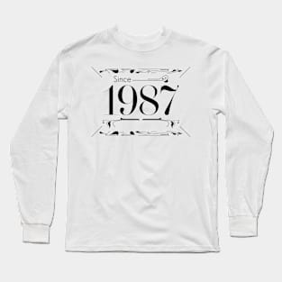 Birthday gift sign about age 1987 Long Sleeve T-Shirt